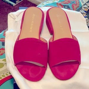 Gently worn pretty pink mules